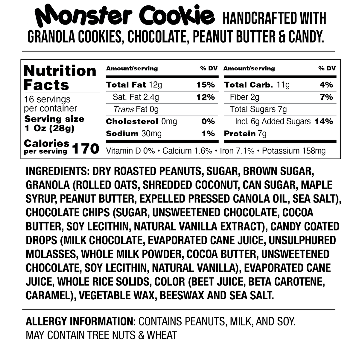 Nuts About Monster Cookies! - Fokken Nuts
