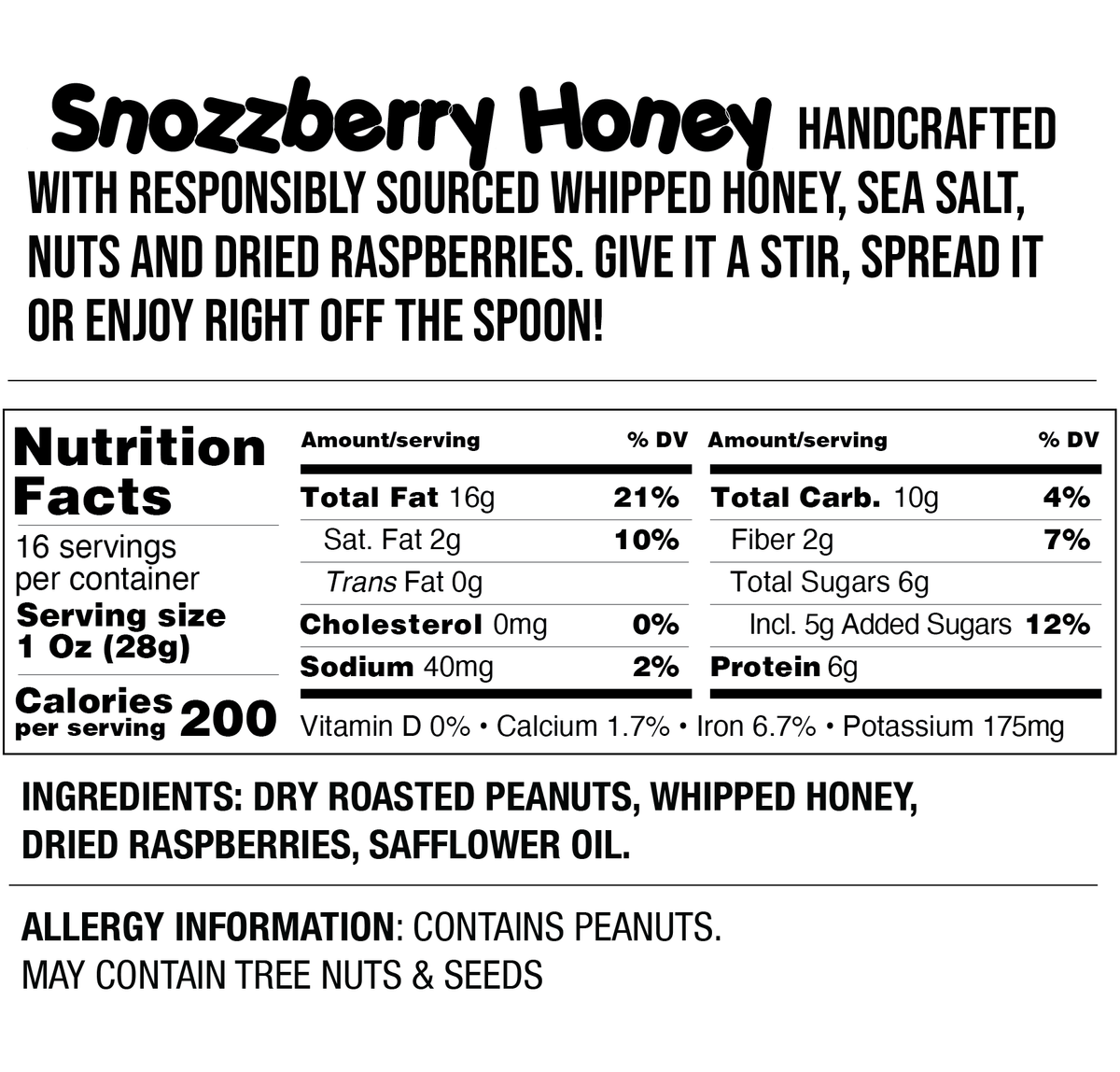 Snozzberry Honey - Fokken Nuts
