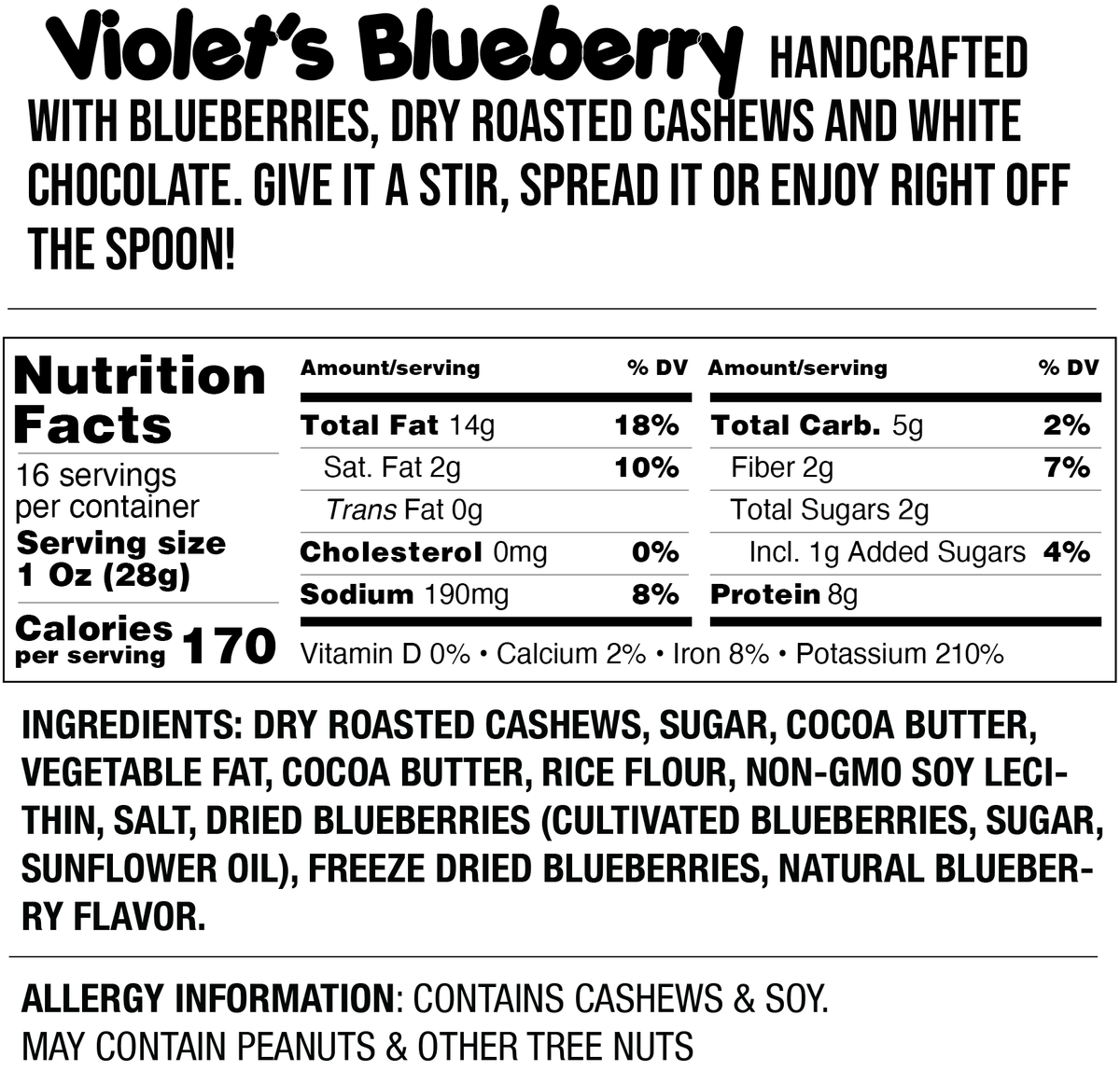 Violet&#39;s Blueberry - Fokken Nuts